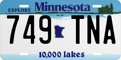 MN license plate 749TNA