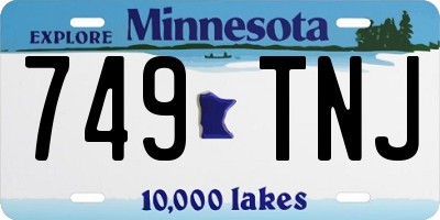 MN license plate 749TNJ