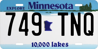 MN license plate 749TNQ