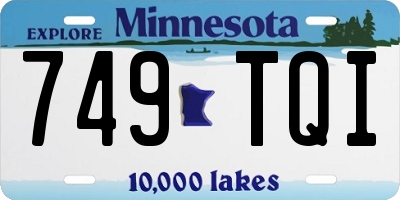 MN license plate 749TQI