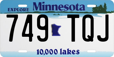 MN license plate 749TQJ