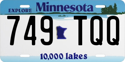 MN license plate 749TQQ