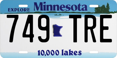 MN license plate 749TRE