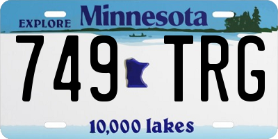 MN license plate 749TRG