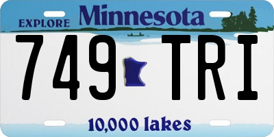 MN license plate 749TRI