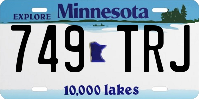 MN license plate 749TRJ