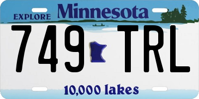 MN license plate 749TRL