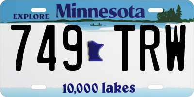 MN license plate 749TRW