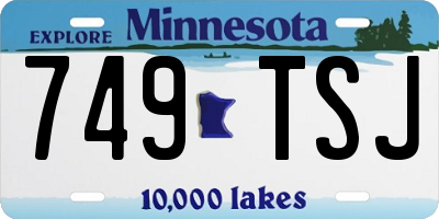 MN license plate 749TSJ
