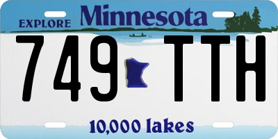 MN license plate 749TTH