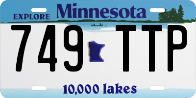 MN license plate 749TTP