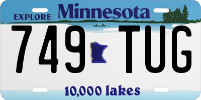 MN license plate 749TUG