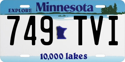 MN license plate 749TVI