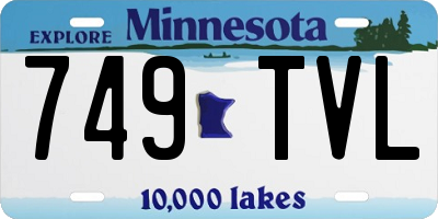 MN license plate 749TVL