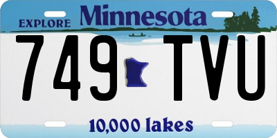 MN license plate 749TVU