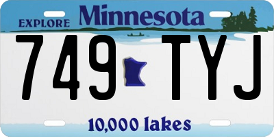 MN license plate 749TYJ