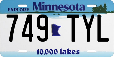 MN license plate 749TYL