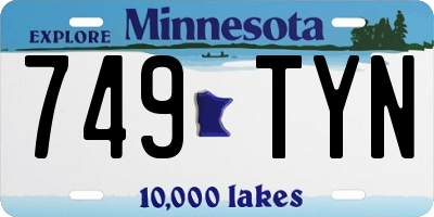 MN license plate 749TYN