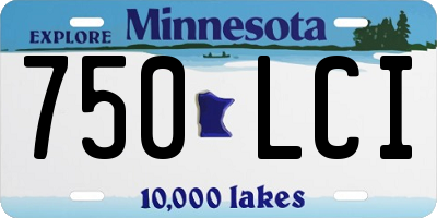 MN license plate 750LCI