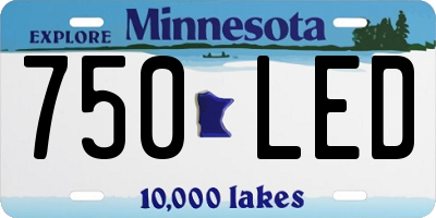 MN license plate 750LED