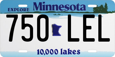 MN license plate 750LEL