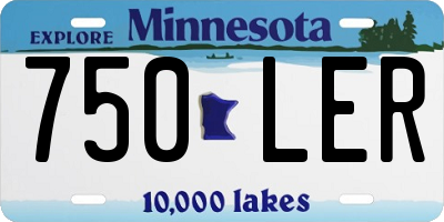 MN license plate 750LER