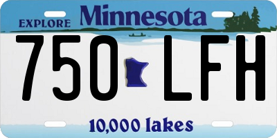 MN license plate 750LFH