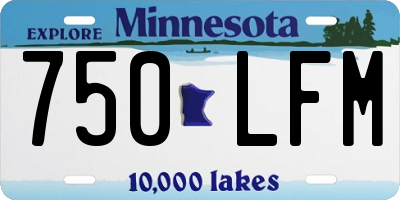MN license plate 750LFM