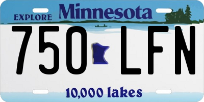 MN license plate 750LFN