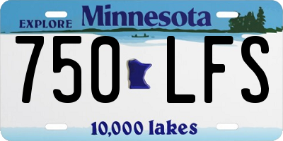 MN license plate 750LFS