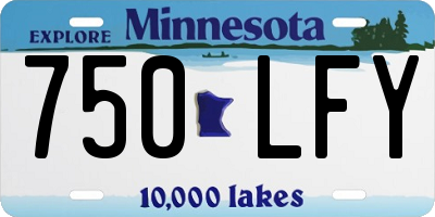 MN license plate 750LFY