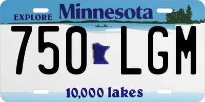 MN license plate 750LGM