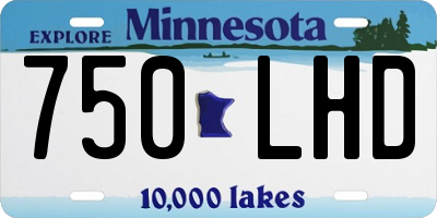MN license plate 750LHD