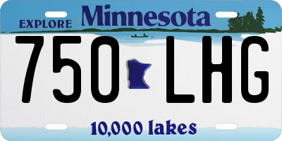 MN license plate 750LHG