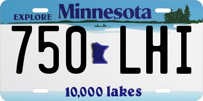 MN license plate 750LHI