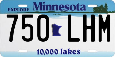 MN license plate 750LHM