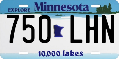 MN license plate 750LHN