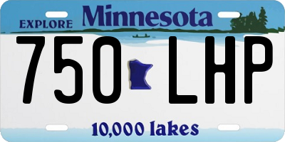 MN license plate 750LHP
