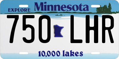 MN license plate 750LHR