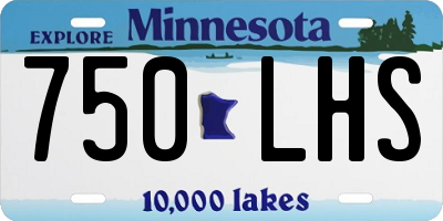 MN license plate 750LHS