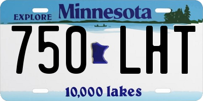 MN license plate 750LHT