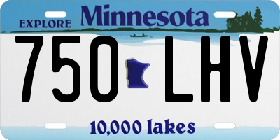 MN license plate 750LHV