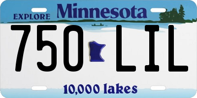 MN license plate 750LIL