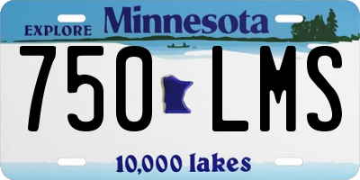 MN license plate 750LMS