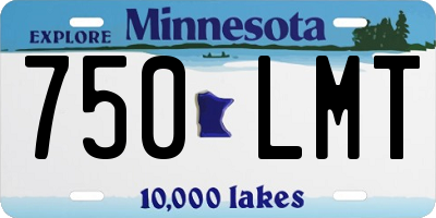 MN license plate 750LMT