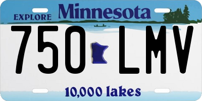 MN license plate 750LMV