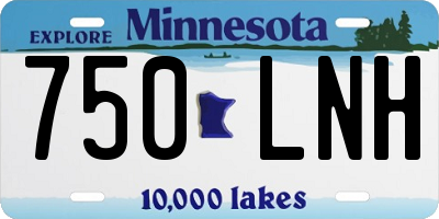 MN license plate 750LNH