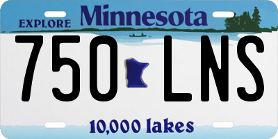 MN license plate 750LNS