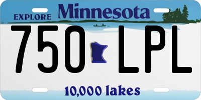 MN license plate 750LPL