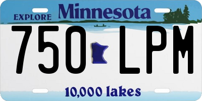 MN license plate 750LPM